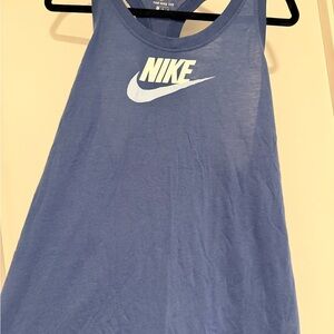 Nike Royal Blue Racerback Tank with White Swoosh